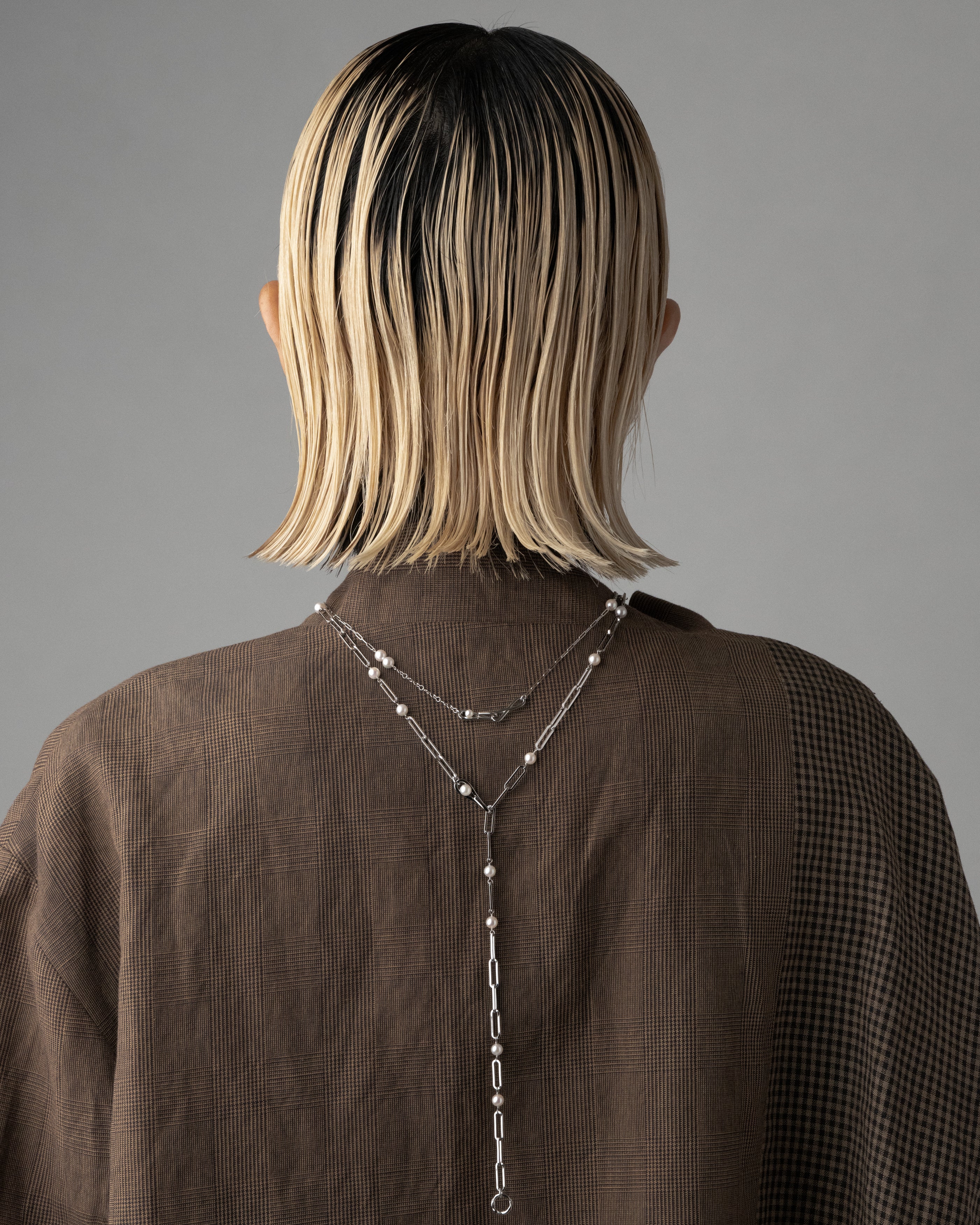 U Necklace W Silver