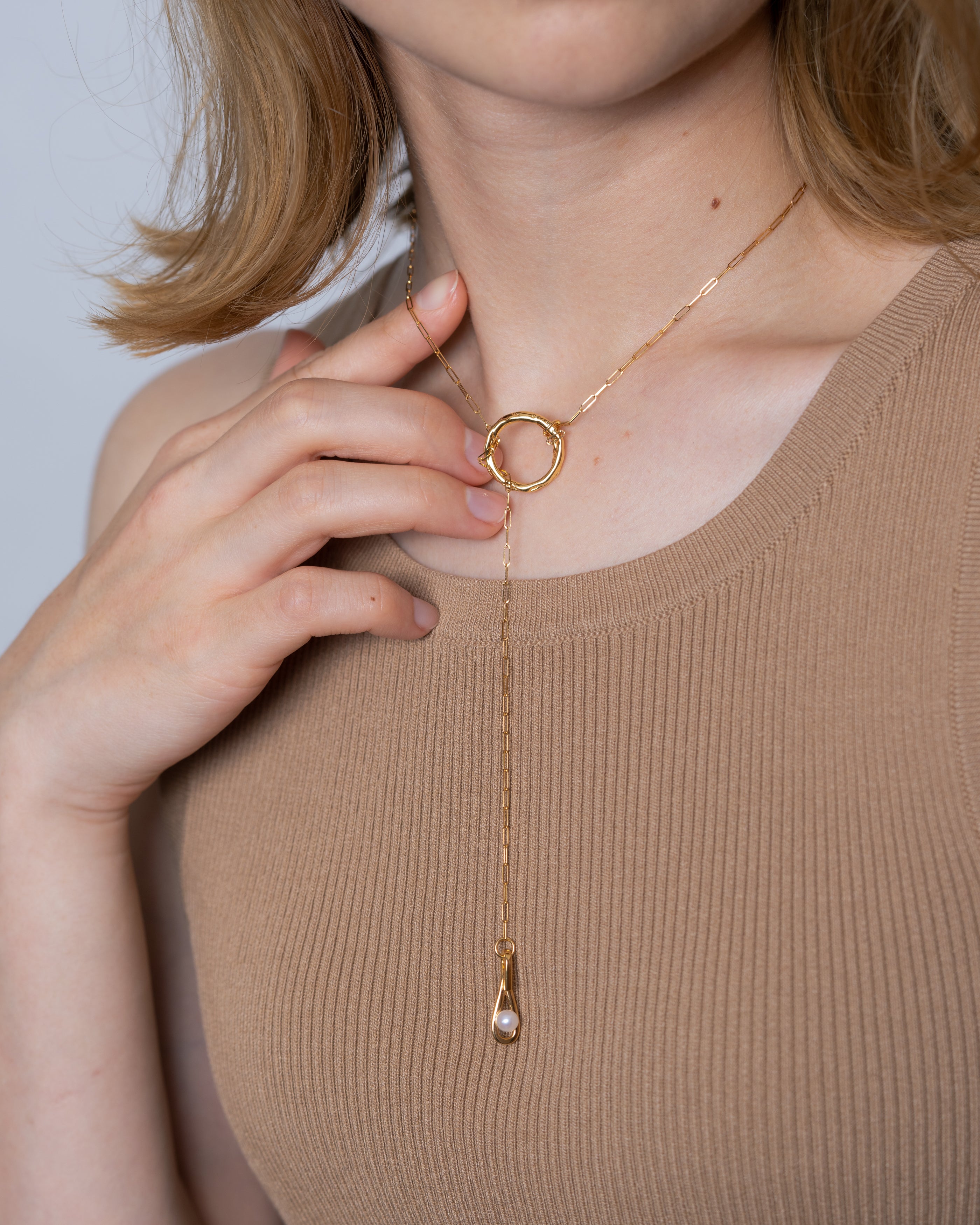 Kan Necklace W Gold