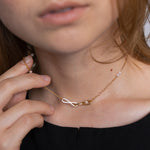 Han Necklace W3 Gold  モデル着用