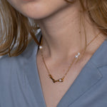 Han Necklace W5 Gold モデル着用